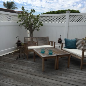 spacious outdoor deck