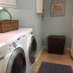 centrally located laundry room with storage! ahhhh!