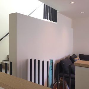 loft area and stairs up to the roof deck